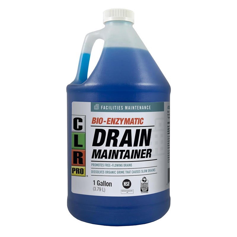 CLR PRO Commercial Drain Maintainer and Grease Trap Treatment, Preventative Maintenance Bio Enzyme Formula, Reduces Odor and Breaks Down Grease, 1 Gallon Bottle - Image 1